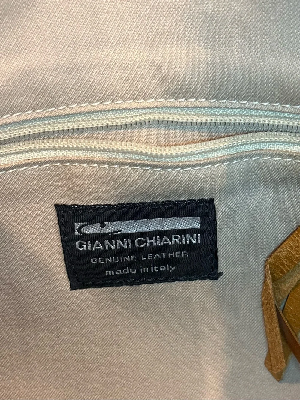 Genuine Leather Shoulder Bag made in Italy